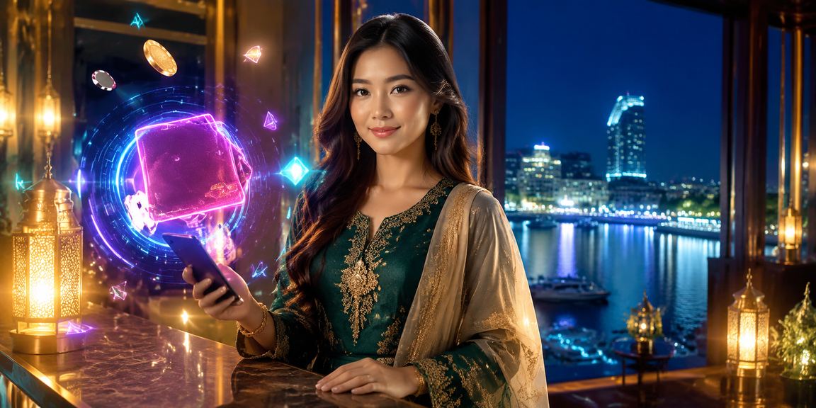 Pengguna Malaysia memasang dan menggunakan aplikasi cm3 pada peranti Android semasa perayaan Hari Raya